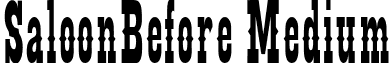 SaloonBefore Medium font - saloonbefore.ttf