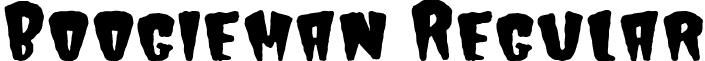 Boogieman Regular font - boogieman.ttf