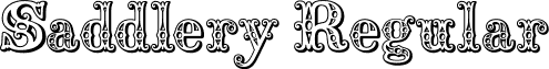 Saddlery Regular font - saddlery.ttf