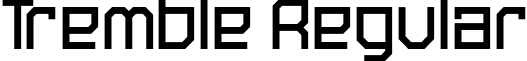 Tremble Regular font - Tremble.otf