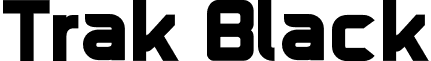 Trak Black font - TrakBlack.otf