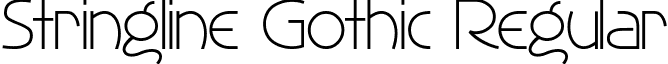 Stringline Gothic Regular font - stringlinegothic.ttf