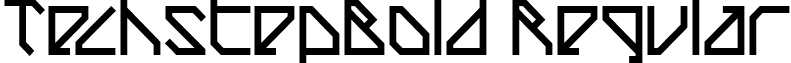 TechstepBold Regular font - techstepbold.ttf