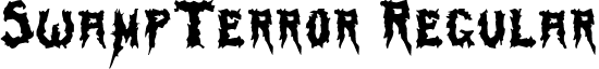 SwampTerror Regular font - swampterror.ttf