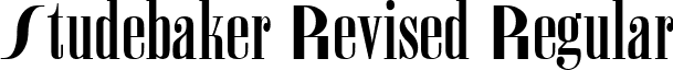 Studebaker Revised Regular font - studebakerrevised.ttf