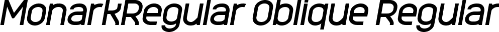 MonarkRegular Oblique Regular font - monarkregularoblique.ttf