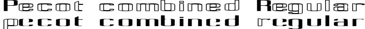 Pecot combined Regular font - pecotcombined.ttf