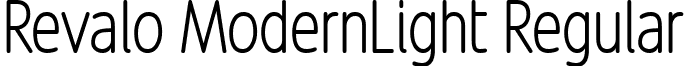 Revalo ModernLight Regular font - revalomodernlight.ttf