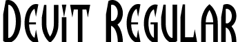 Devit Regular font - devit.ttf