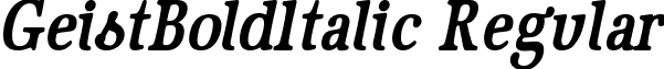 GeistBoldItalic Regular font - geistbolditalic.ttf