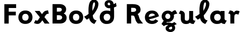 FoxBold Regular font - foxbold.ttf