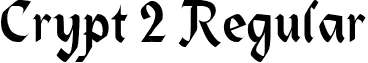 Crypt 2 Regular font - crypt2.ttf