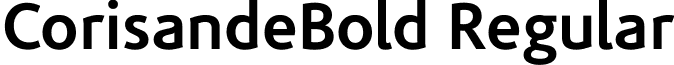 CorisandeBold Regular font - corisandebold.ttf