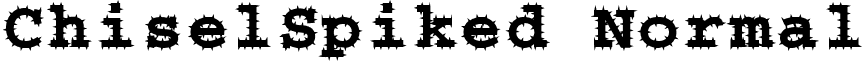 ChiselSpiked Normal font - chisel-spikednormal.ttf