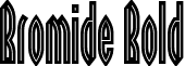 Bromide Bold font - bromide-bold.ttf