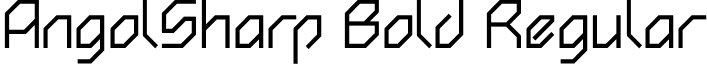 AngolSharp Bold Regular font - angolsharpbold.ttf