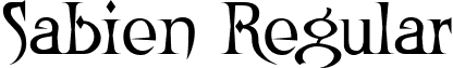 Sabien Regular font - sabien.ttf