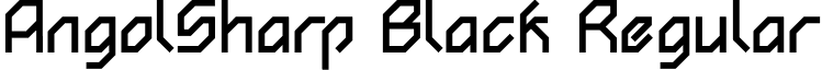 AngolSharp Black Regular font - angolsharpblack.ttf