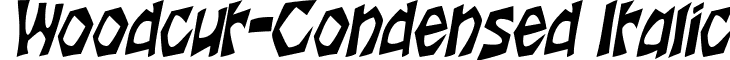 Woodcut-Condensed Italic font - woodcut-condenseditalic.ttf