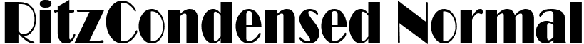 RitzCondensed Normal font - ritzcondensednormal.ttf