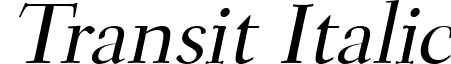 Transit Italic font - transititalic.ttf