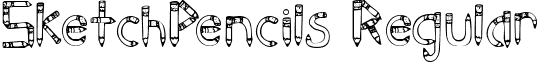 SketchPencils Regular font - sketchpencils.ttf