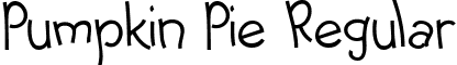 Pumpkin Pie Regular font - pumpkinpie.ttf