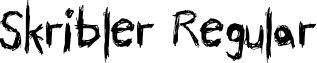 Skribler Regular font - skribler.ttf