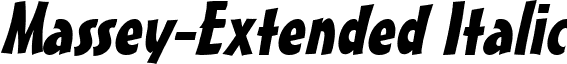 Massey-Extended Italic font - massey-extendeditalic.ttf