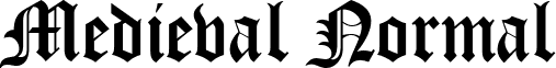 Medieval Normal font - medievalnormal.ttf
