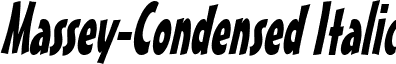 Massey-Condensed Italic font - massey-condenseditalic.ttf