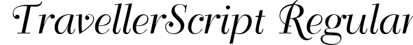 TravellerScript Regular font - imsi_travellerscript.ttf