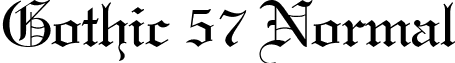 Gothic 57 Normal font - goth1r__.ttf