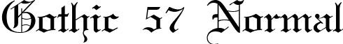 Gothic 57 Normal font - gothic57normal.ttf