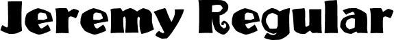 Jeremy Regular font - jeremy.ttf