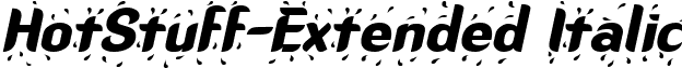 HotStuff-Extended Italic font - hotstuff-extendeditalic.ttf