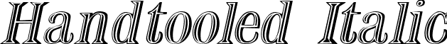 Handtooled Italic font - handtooleditalic.ttf