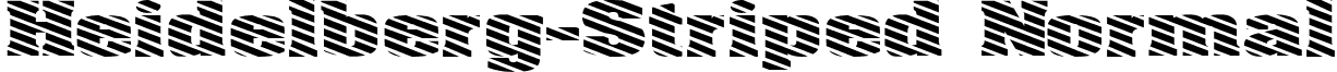 Heidelberg-Striped Normal font - heidelberg-stripednormal.ttf