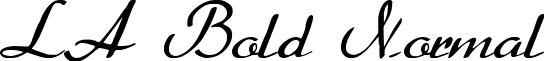 LA Bold Normal font - laboldnormal.ttf