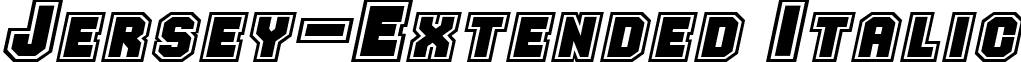 Jersey-Extended Italic font - jersey-extendeditalic.ttf