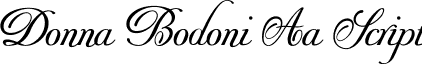 Donna Bodoni Aa Script font - donnabodoniaascriptpdf.ttf