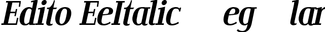 Edito EeItalic Regular font - editoeeitalicpdf.incomplete.ttf