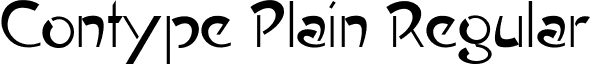 Contype Plain Regular font - contypeplainpdf.ttf