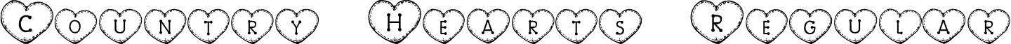 Country Hearts Regular font - countryhearts.ttf