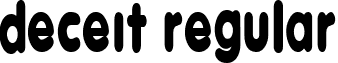 Deceit Regular font - deceit.ttf