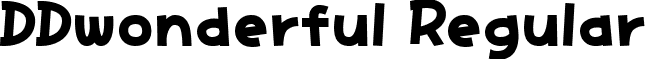 DDwonderful Regular font - ddwonderful.ttf