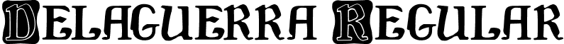 Delaguerra Regular font - delaguerra.ttf