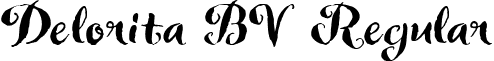 Delorita BV Regular font - deloritabv.ttf