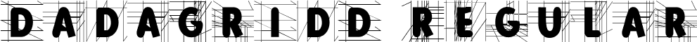 DadaGridD Regular font - dadagridd.ttf