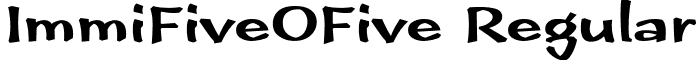 ImmiFiveOFive Regular font - calligraphic-inkimmifiveofive-regular.ttf